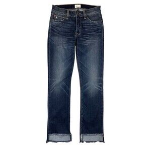 Hudson Tilda Mid Rise Crop Jeans w Raw Step Hem  Women's Size 25